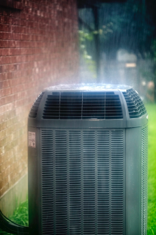 HVAC-condenser-outside-of-a-house-in-Marengo-Illinois image