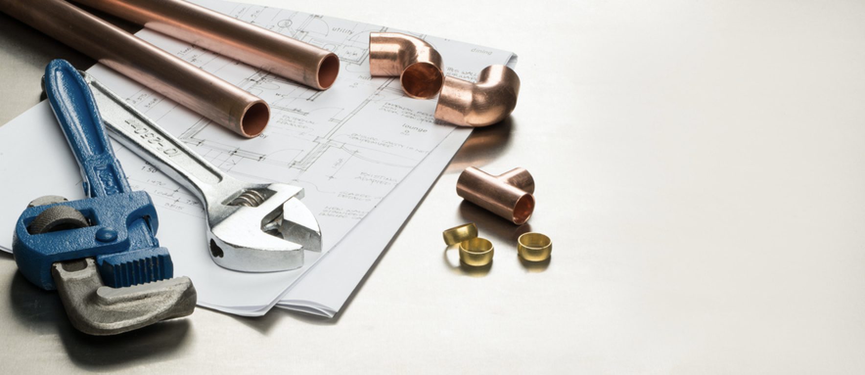 Plumbing installation at a house in Algonquin, Illinois