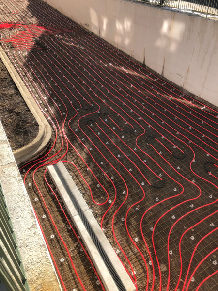 Snow Melt System for The Benchmark of Palatine